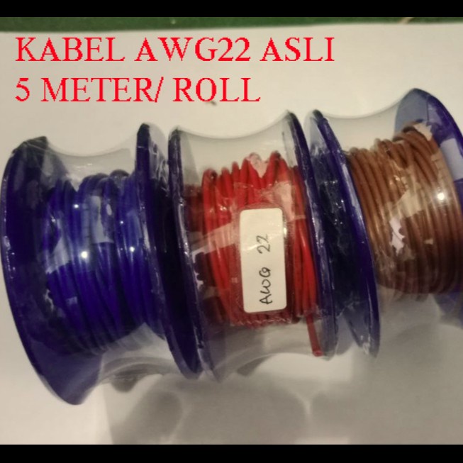 Jual Kabel AWG22 AWG 22 Jumper Tunggal Serabut 1 Core Jalur Rakit Asli ...