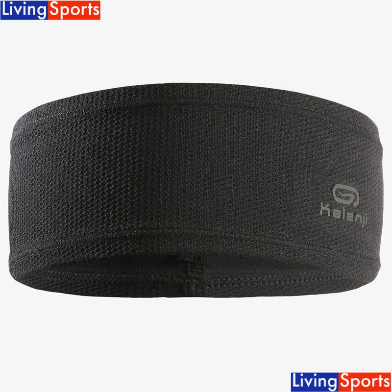 Jual Kalenji Headband Lari Black/Storm Blue Unisex Shopee Indonesia