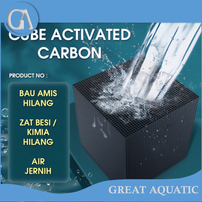 Jual Water Purification Cube Filter Karbon Aktif Pemurni Air