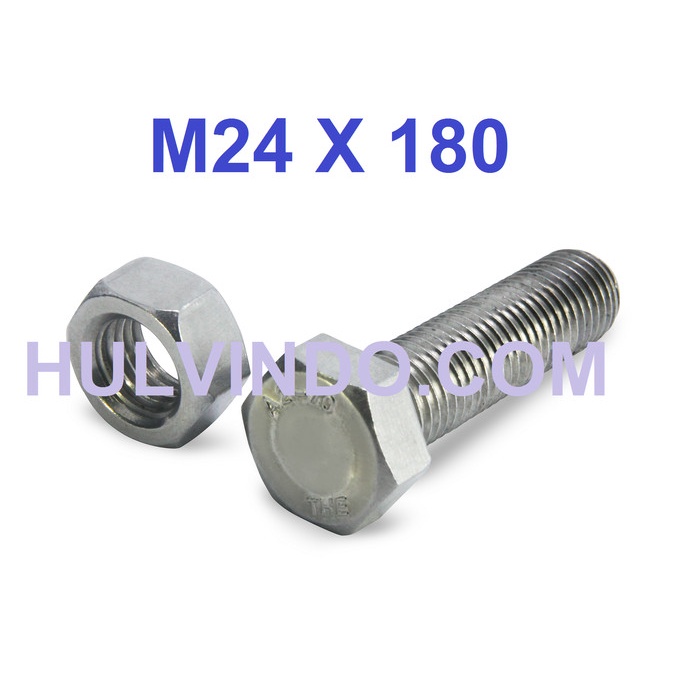 Jual Baut Mur Hex Stainless Steel M X Bmk Baut Hexagon