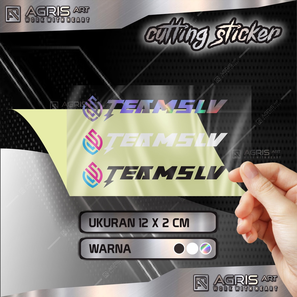 Jual stiker TEAMSLV new cutting sticker teamslv bukan printing anti ...