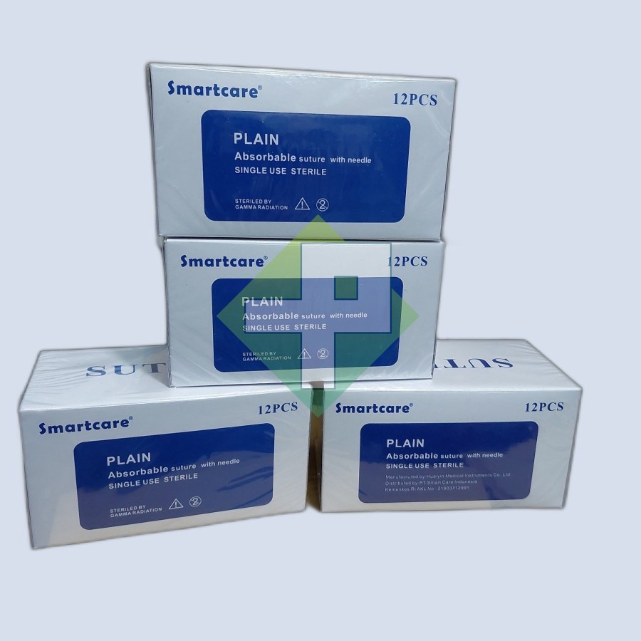 Jual Catgut Plain Smartcare Needle Benang Jahit Catgut Plain Box