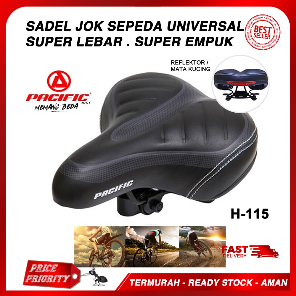 Jual Saddle Jok Sepeda Lipat Mtb Double Per Sadel Jok Super Empuk Merk Pacific Universal