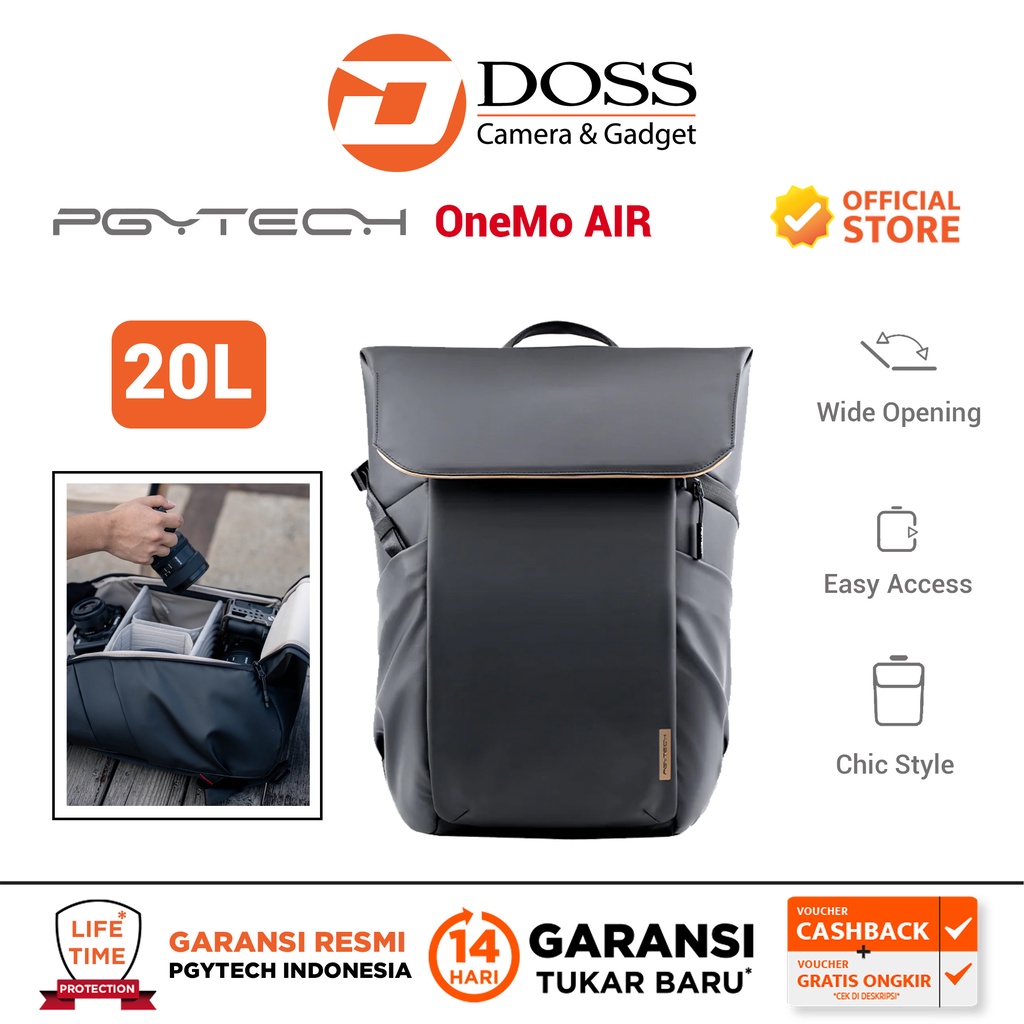 Jual PGYTECH OneGo Air Backpack Pgytech Backpack 20L 25L Obsidian