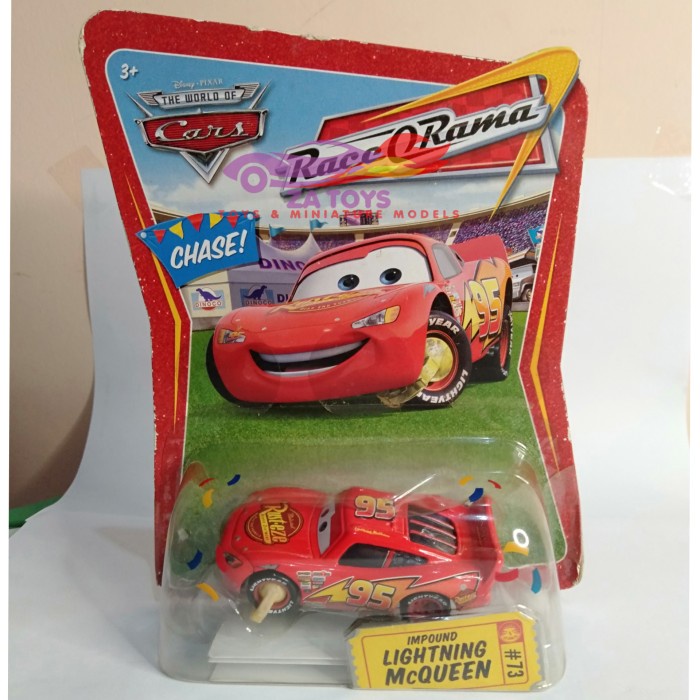 Jual IGS79 Diecast Lightning McQueen Impound #73 Chase Cars Disney ...