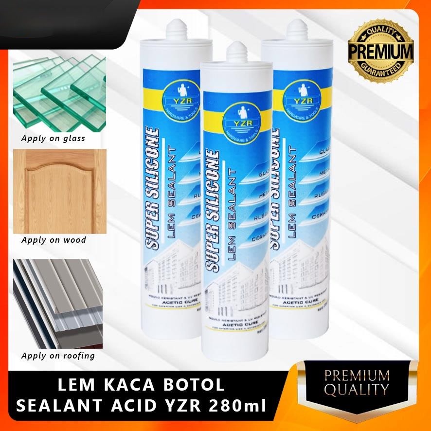 Jual NEW YOZURY Lem Kaca/Aquarium Silicone Sealant Acetic Plus | Shopee ...