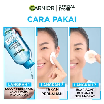 GARNIER Micellar Water Blue Salicylic Acid 125ml Skincare Cleansing Skincare Pembersih Wajah