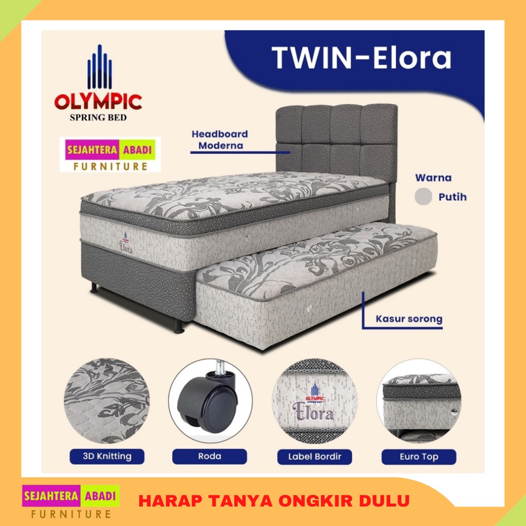 Jual Olympic Springbed 2in1 Twin Sorong Anak 120x200 Premium Series ...