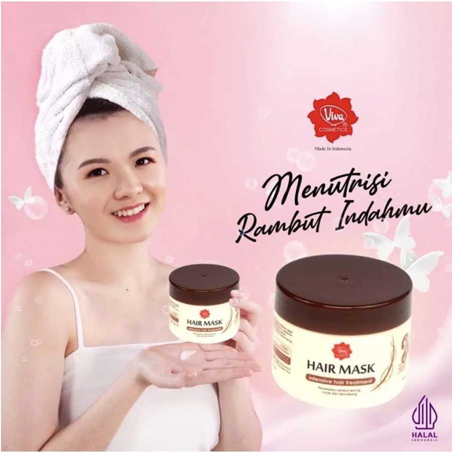 Jual VIVA Hair Mask With Collagen 200gr | With Jojoba Oil & Vit B5 ...