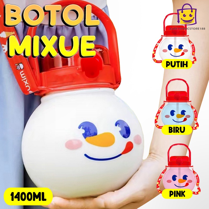 Jual Botol Mixue Kepala 1.4L Snow King Xuewang Botol Sedotan 1.4L ...