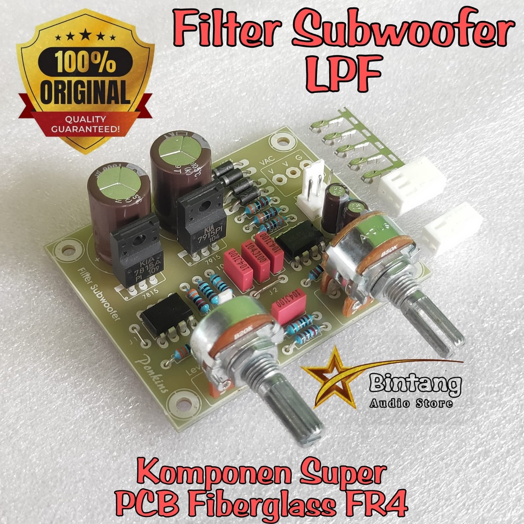Jual Filter Sub LPF + Frekuensi Level / Filter Subwoofer Komponen ...