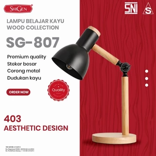 Lampu Baca LED Meja Belajar Nordic Wood 40W