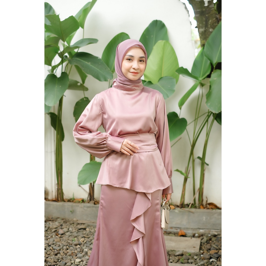 Jual Stelan Baju Kurung Kondangan Modern Rok Duyung Seragam Bridesmaid ...