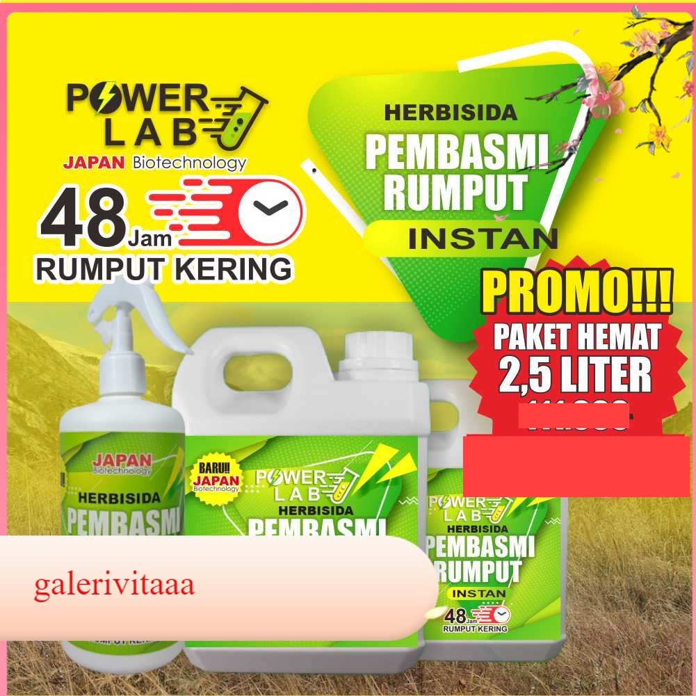 Jual Powerlab Paket Hemat Lengkap 2 Jerigen dan 1 Botol Spray Herbisida ...