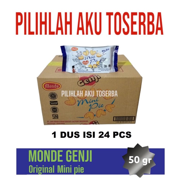 Jual Monde GENJI MINI PIE ORIGINAL - ( HARGA 1 DUS ISI 24 Pcs ...