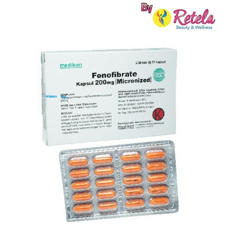 Jual FENOFIBRATE 200 MG 1 BLISTER 20 KAPSUL | Shopee Indonesia