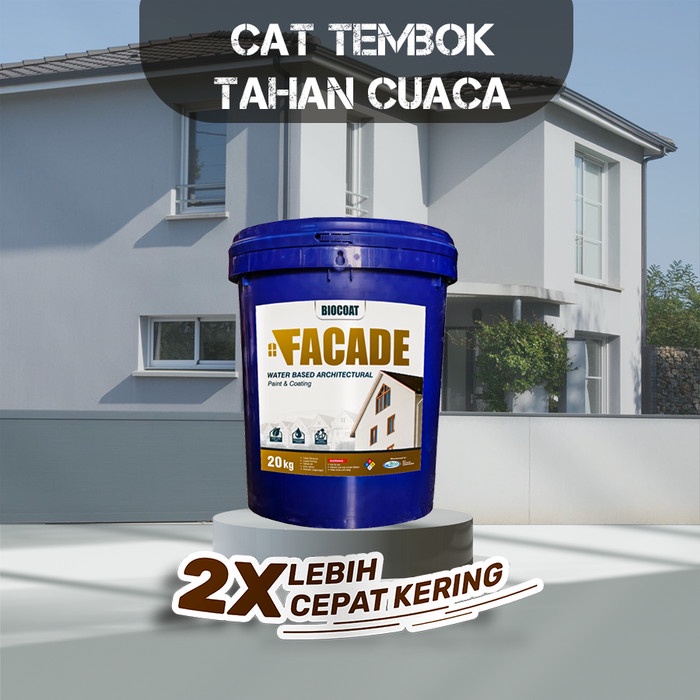 Jual Cat Tembok Anti Noda Kg Biocoat Facade Premium Wall Paint Outdor Shopee Indonesia