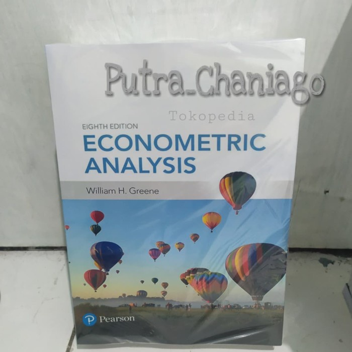 Jual Buku Econometric Analysis 8th Eighth Edition By William H Greene