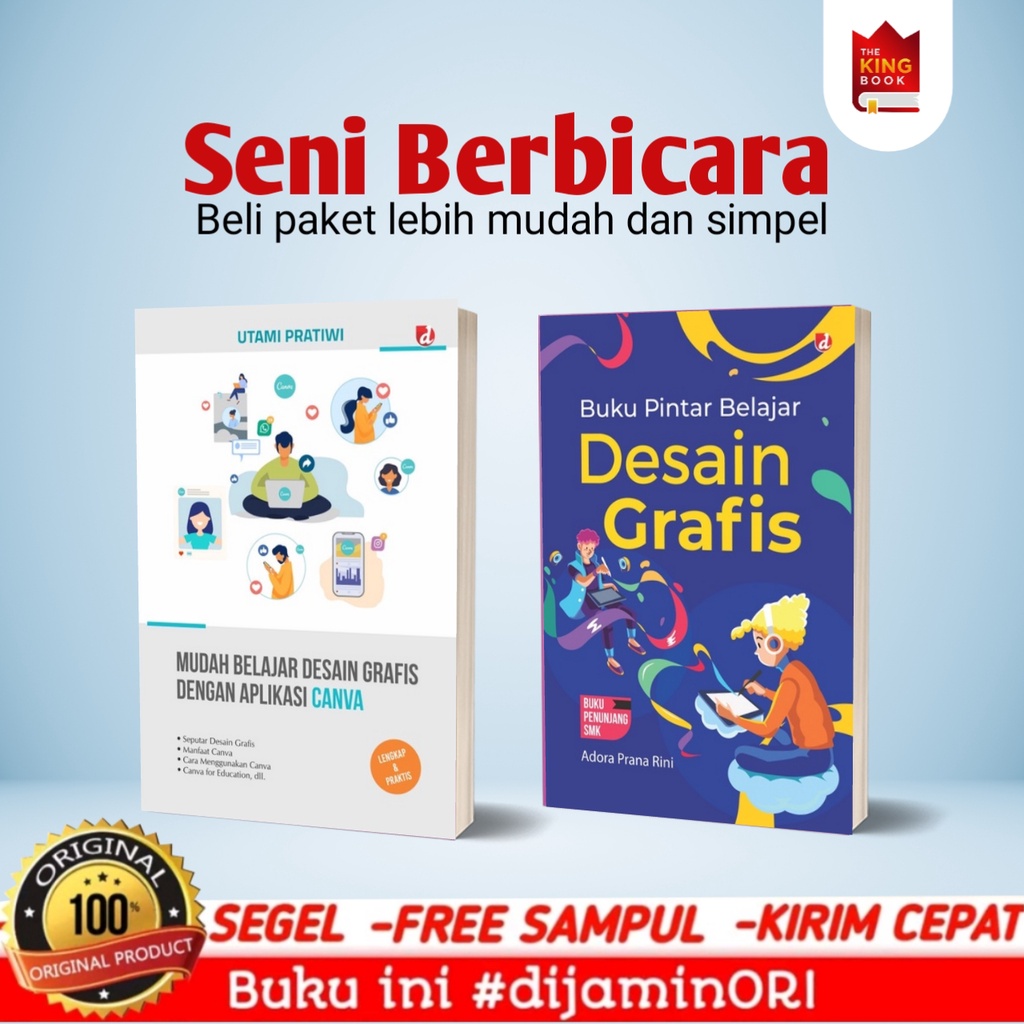 Jual Paket 2 buku belajar desain grafis dan belajar desain grafis