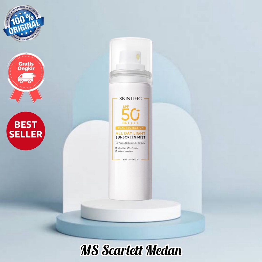 Jual Skintific All Day Light Sunscreen Mist Spf 50 Pa 50ml Shopee Indonesia 3414