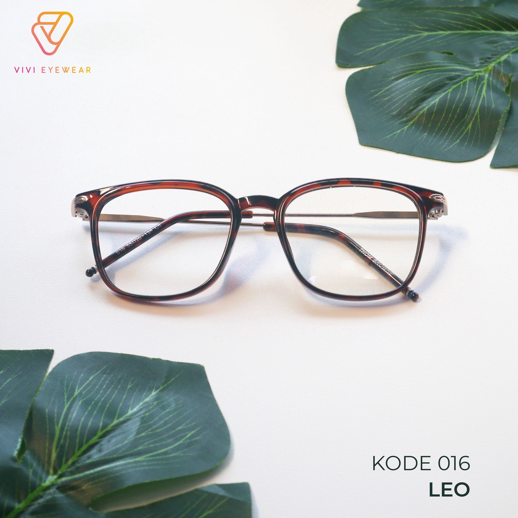 Jual Vivi Eyewear Frame Kacamata Pria Wanita Nevan P016 Custom Lensa Minus Anti Radiasi