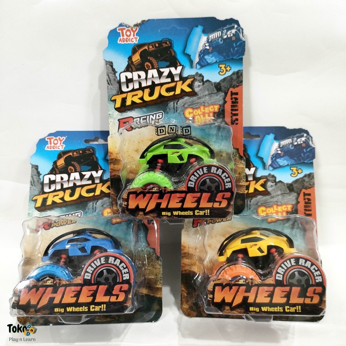 Jual Mainan Anak Diecast Toy Addict Crazy Truck Big Wheels Car Mobil