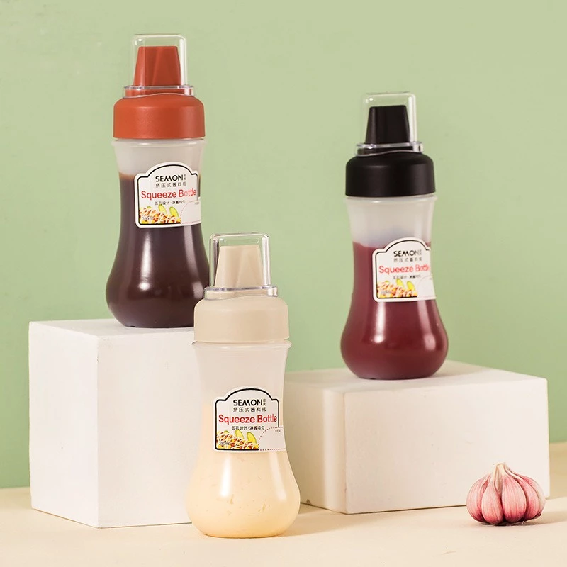 [UNIK88] Botol Dispenser Saos Cuka Minyak Mayonaise 5 Lubang 280ml | AutoStock