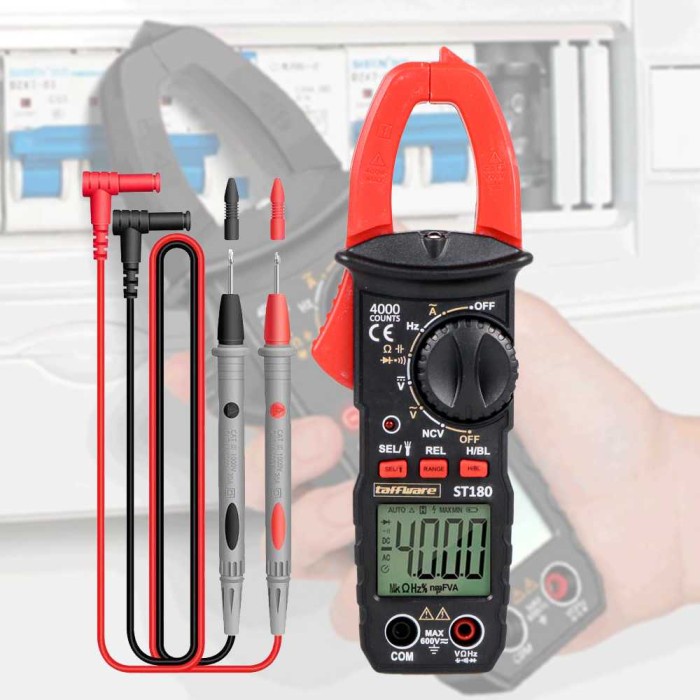 Jual Alat Pengukur DC AC Digital Clamp Multimeter/Tang Amper /Ampere ...
