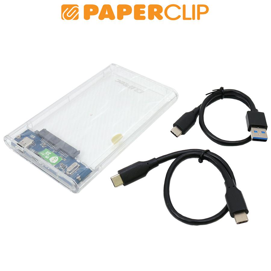 Jual CASE HDD / ENCLOSURE SATA TYPE-C CLIPTEC RZE-287 TRANSPARENT ...