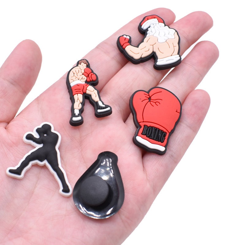 Jual 296 Pin Sandal Crocs Jibbitz Boxing Tinju Hiasan Sendal Flat Flip