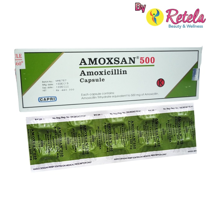 Jual AMOXSAN 500MG 1 STRIP 10 CAPSUL | Shopee Indonesia