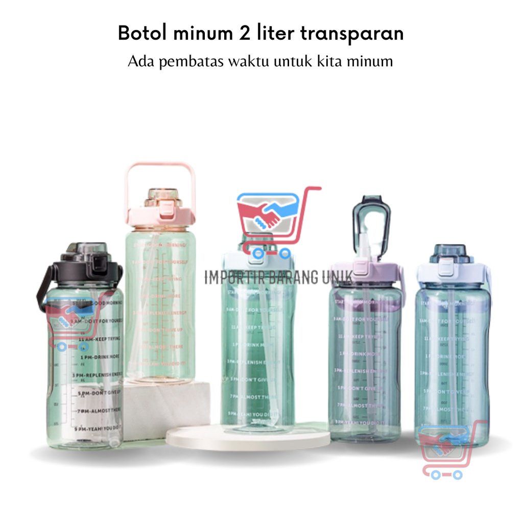 Jual IMB - E103-Botol 2 Liter TRANSPARAN BENING / Botol Penanda waktu ...