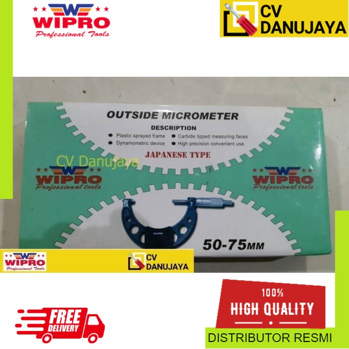 Jual Micrometer Mikrometer Outside Sisi Drat Luar Japan Type Wipro