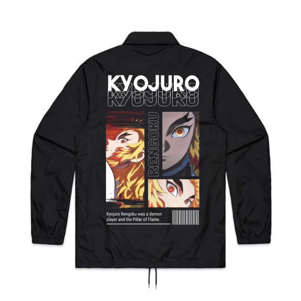 Jual JAKET COACH ANIME DEMON SLAYER - RENGOKU KYOJURO | COACH JAKET ...