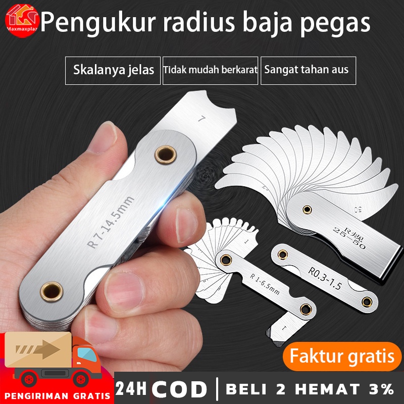 Jual Alat Pengukur Radius/Alat Ukur Celah/R Gauge R2550 R52/100