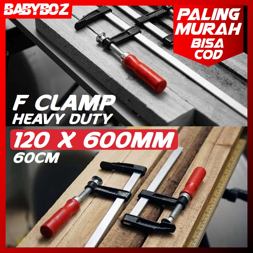 Jual BABYBOZ - CLAMP F 120 X 600MM KLEM F 60CM UKURAN BESAR HEAVY DUTY ...