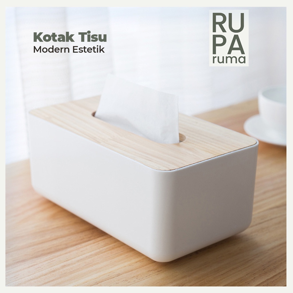 Jual Tempat Tisu Kotak Tissue Kayu Modern Estetik Untuk Ruang Tamu ...