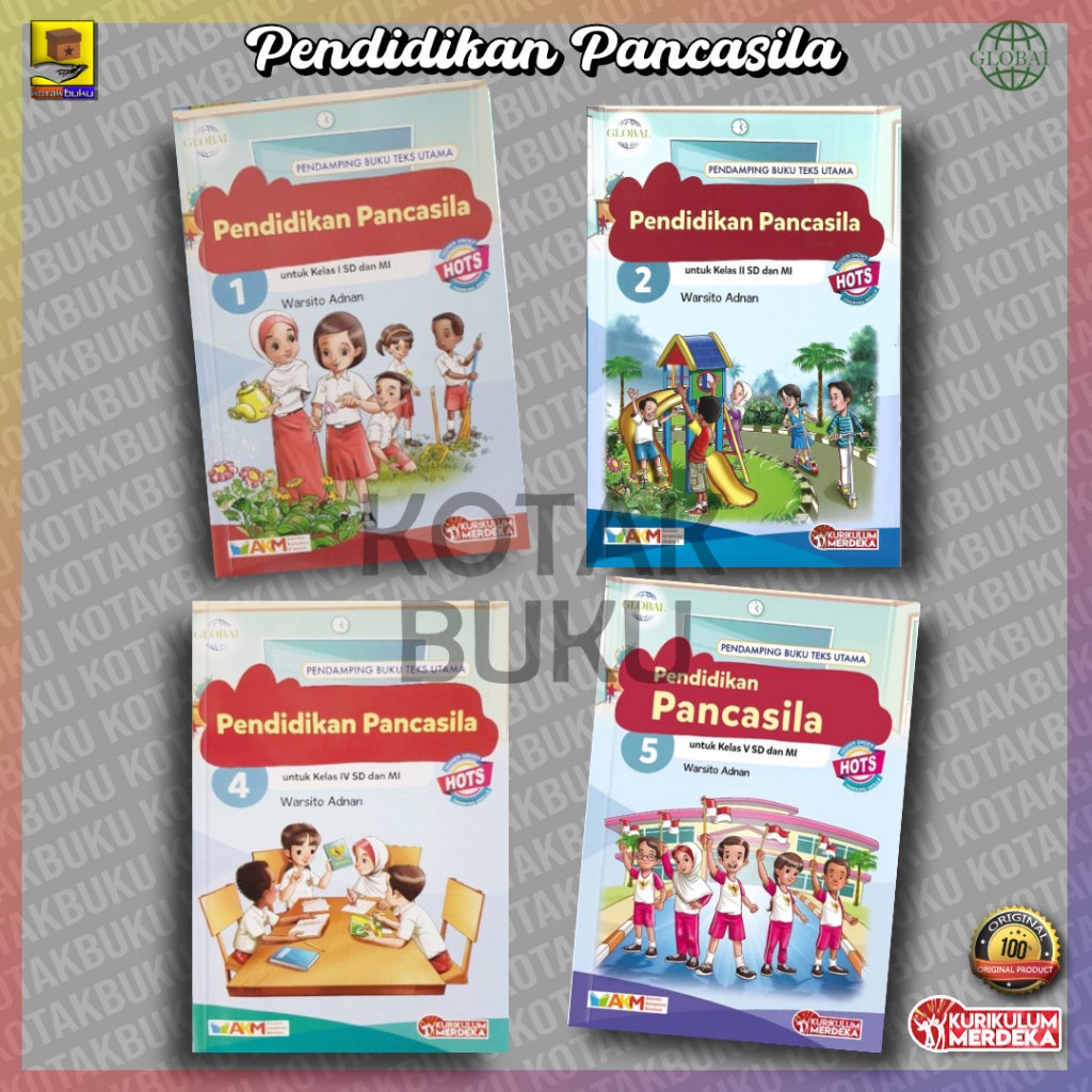 Jual Buku Pendidikan Pancasila SD /Pendidikan Pancasila Kelas 1 2 4 5 ...