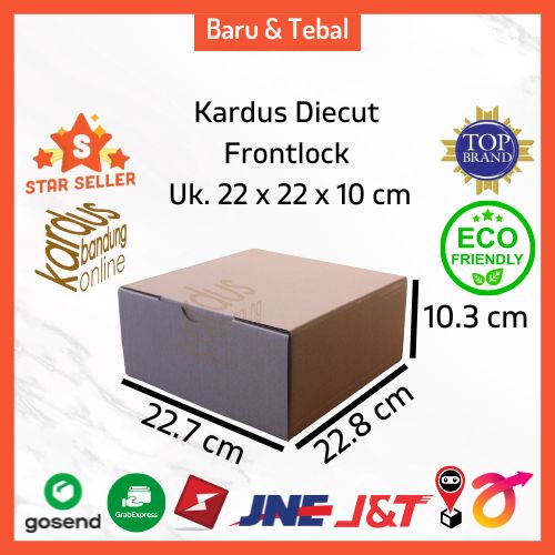 Jual Kardus Box Kotak Dus Hampers Diecut Polos Uk 22x22x10 Cm B/Flute ...