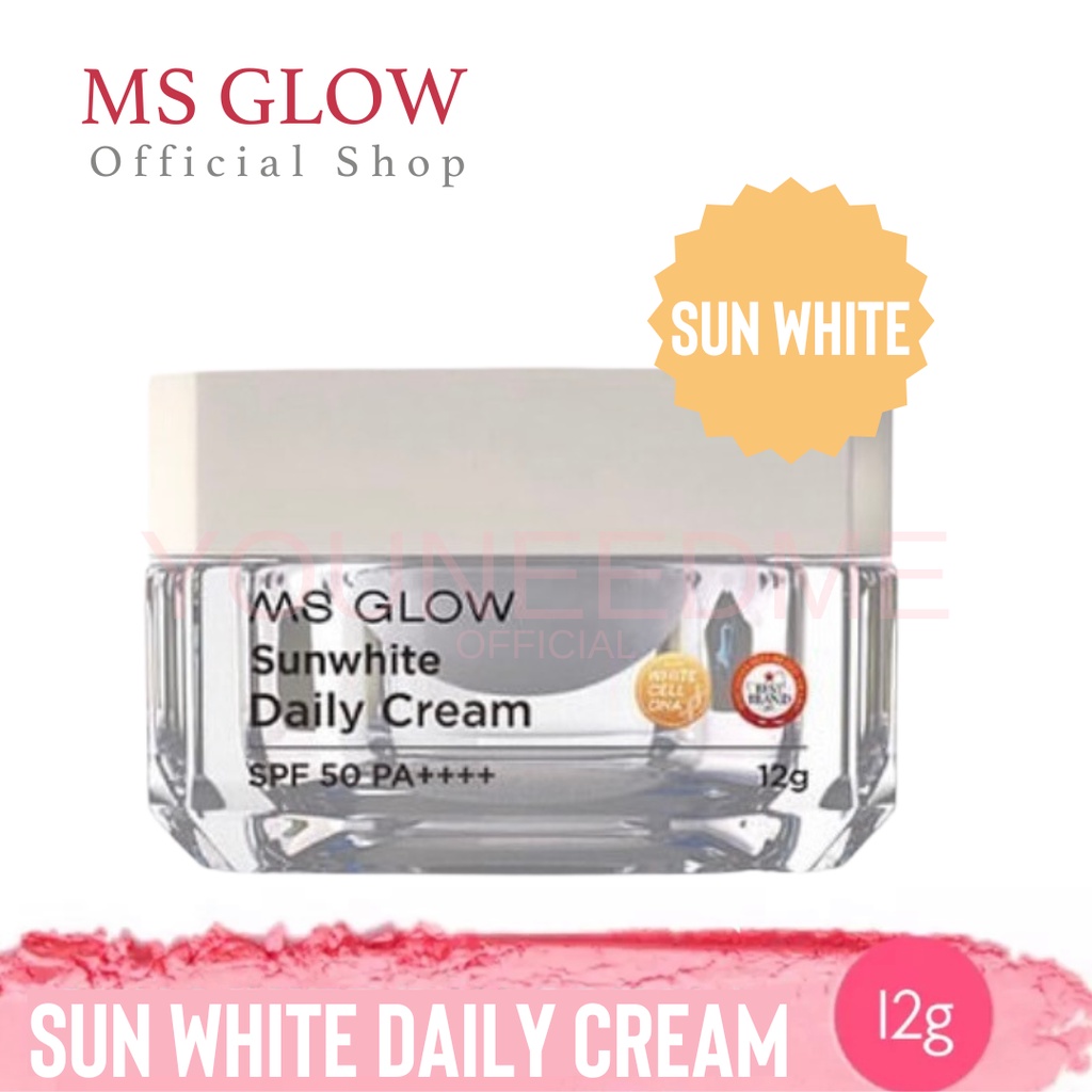 Jual MS GLOW Sunwhite Daily Cream | Shopee Indonesia