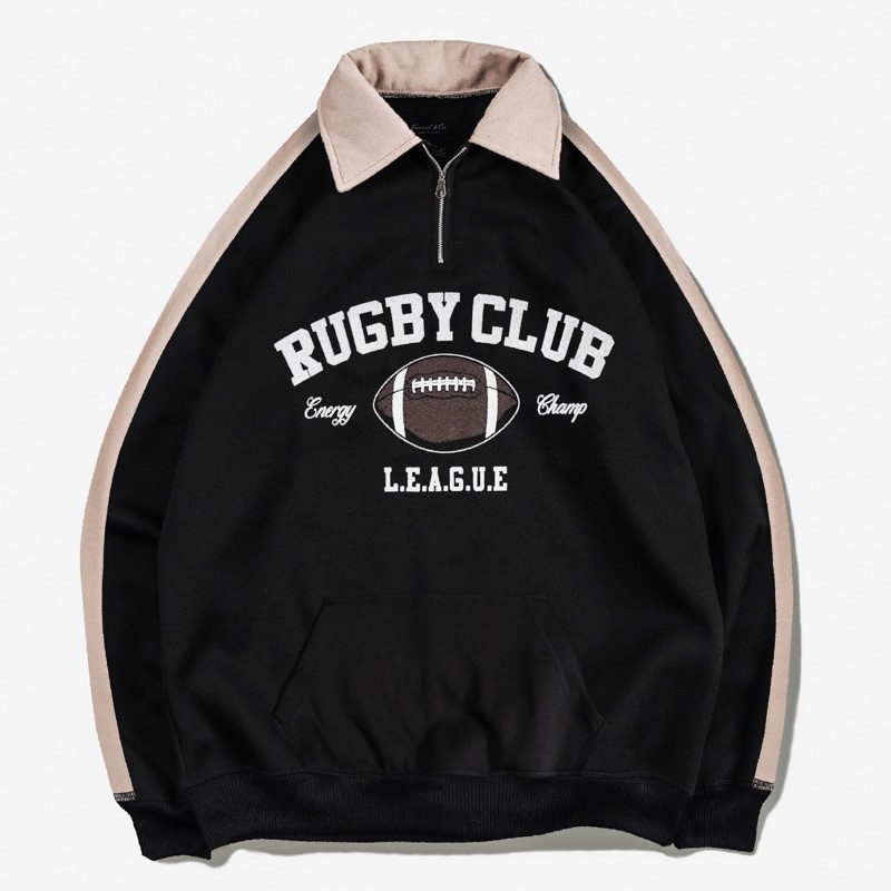 Jual Sweater Rugby Pocket Motif RUGBY CLUB | Shopee Indonesia