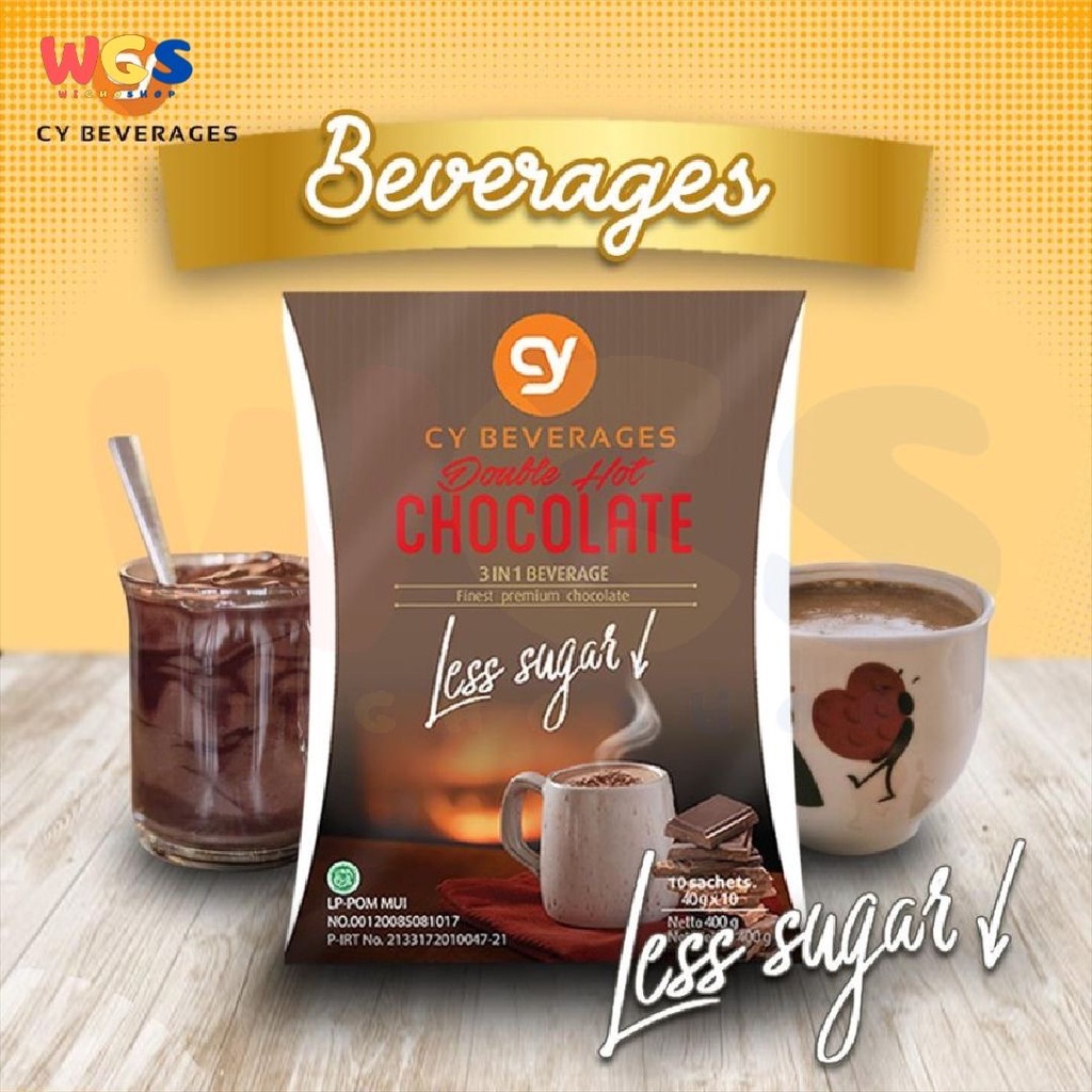 Jual CY Beverages Double Hot Premium Chocolate 3 in 1 Less Sugar 8p x ...