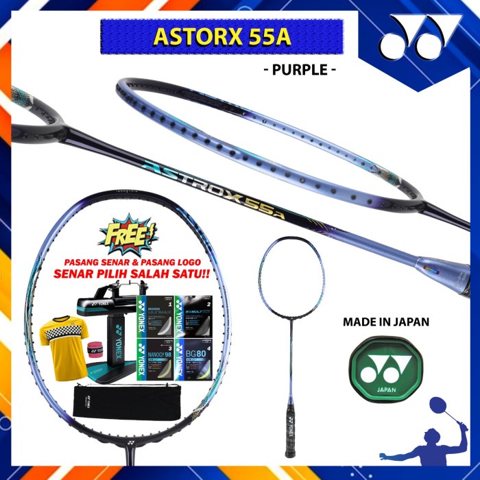 Jual Raket Badminton Original Made In Japan Yonex Astrox 55A Shine