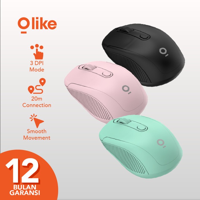Model 2.4G Wireless Mouse Office Slim Blue And Whi... – Grandado