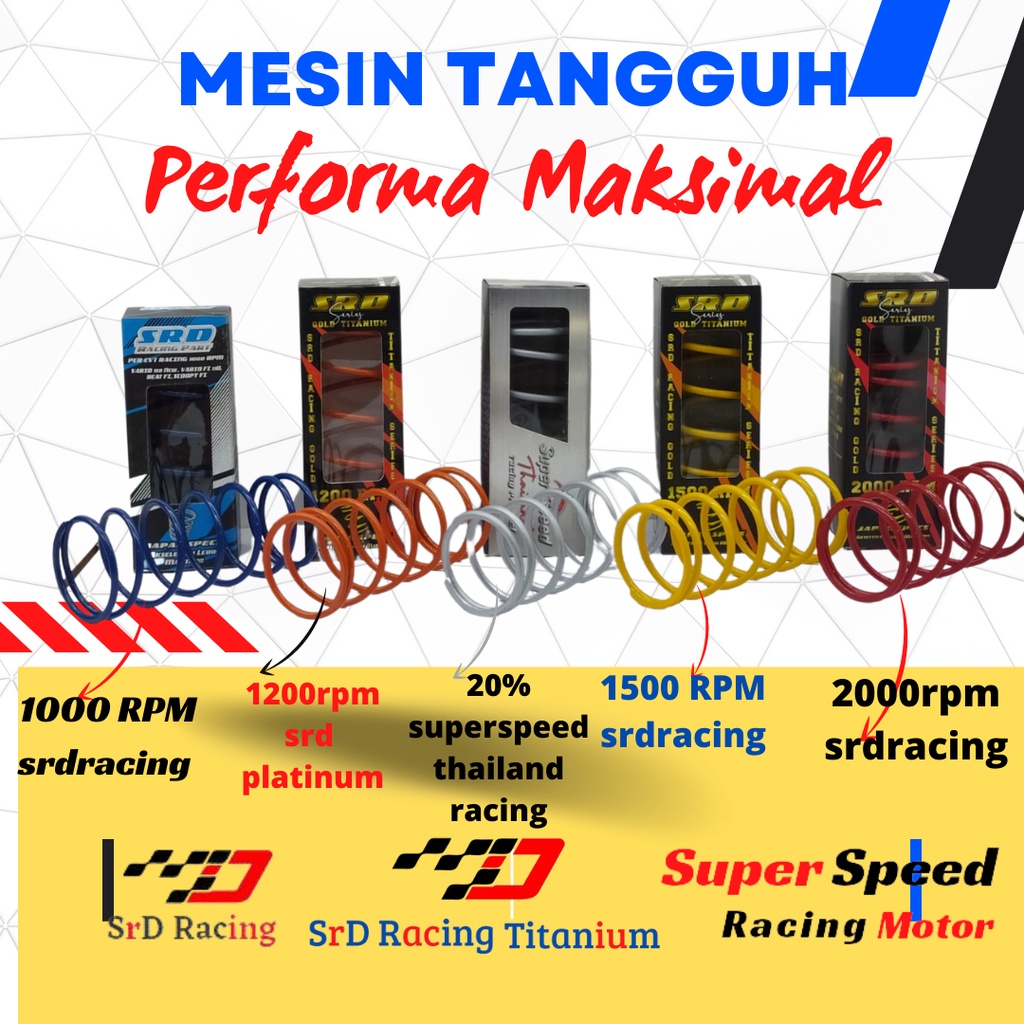 Jual PER CVT PCX 150 ORIGINAL THAILAND RACING 1500 RPM 1200 rpm srd ...