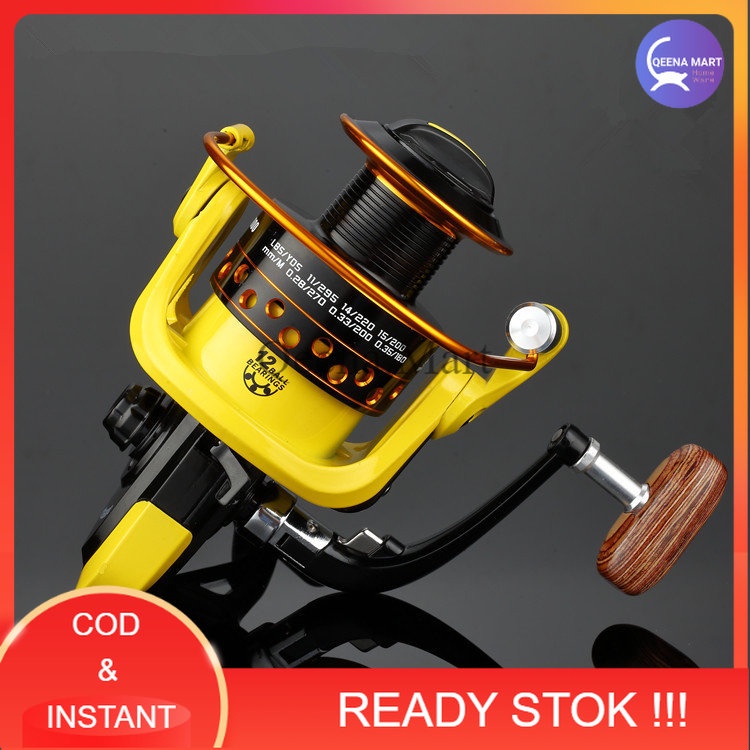 Jual Reel Pancing Spinning HD6000 12 Ball Bearing | Shopee Indonesia