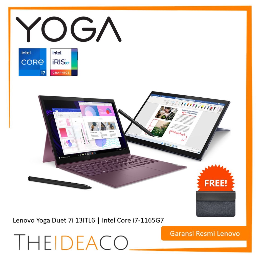 Jual Lenovo Yoga Duet 7i Slate Grey | i7-1165G7 I 16GB 1TB SSD I 13 ...