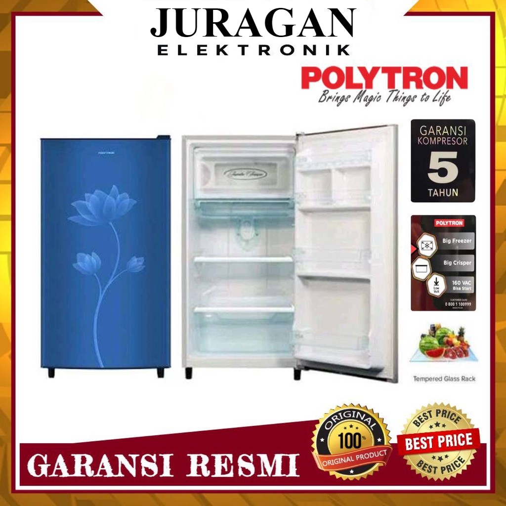 Jual Lemari Es 1 Pintu Polytron Prb 159 Kulkas Polytron Prb159 Shopee