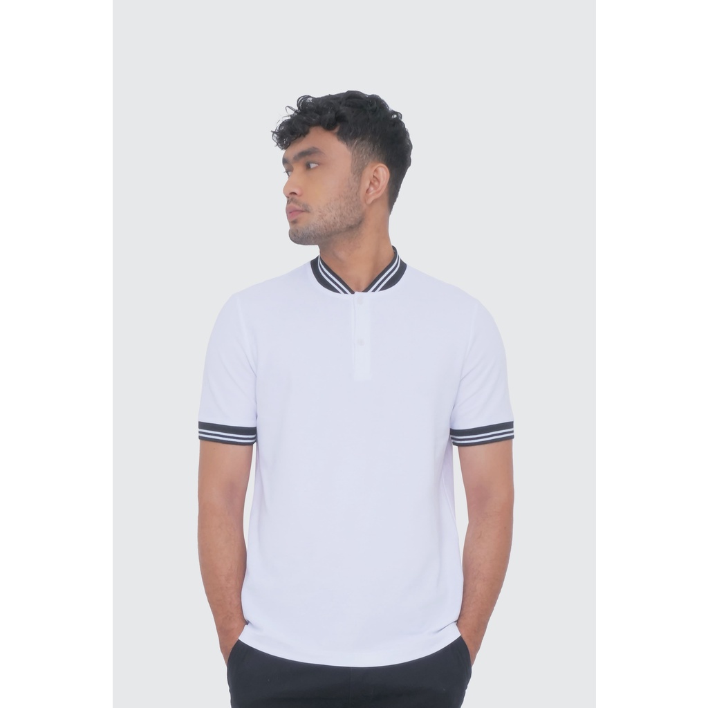 Jual Moc Kaos Polo Lengan Pendek Timmy White Shopee Indonesia