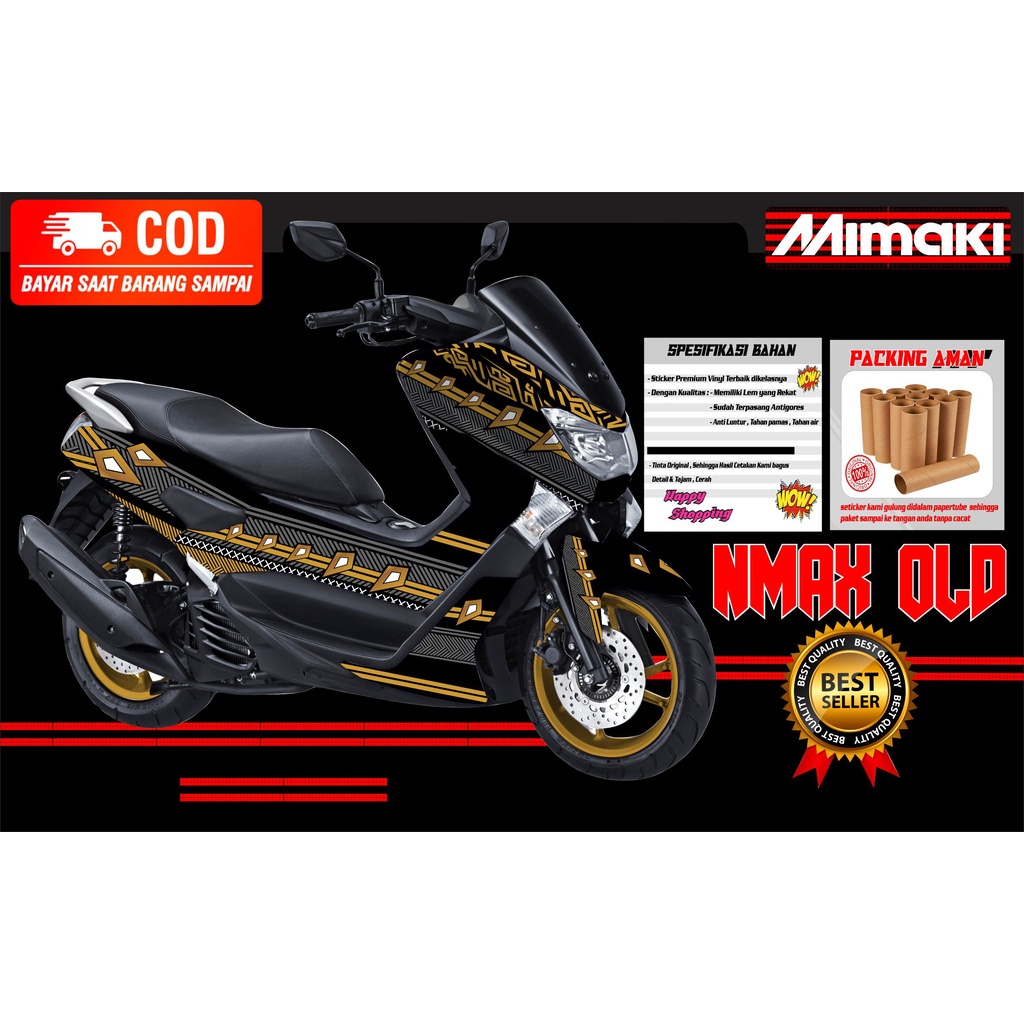 Jual Stiker Striping Motor Fullbody Nmax 2015 2019 Old Full Body Batik Keren Sudah Pake 6829